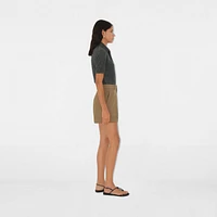 Wool Tailored Shorts in Puddle - Women | Burberry® Official