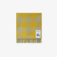 Reversible Check Cashmere Scarf in Hunter | Burberry® Official