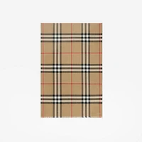 Wide Check Wool Silk Scarf in Archive beige | Burberry® Official