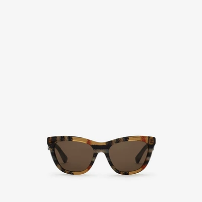 Code Cat-eye Sunglasses in Sand - Women | Burberry® Official