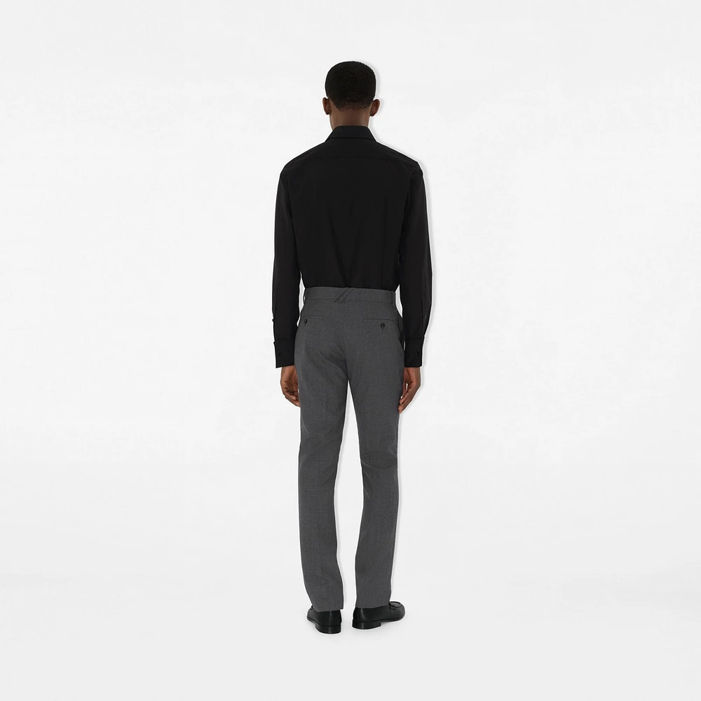 Wool Tailored Trousers in Rock grey - Men | Burberry® Official