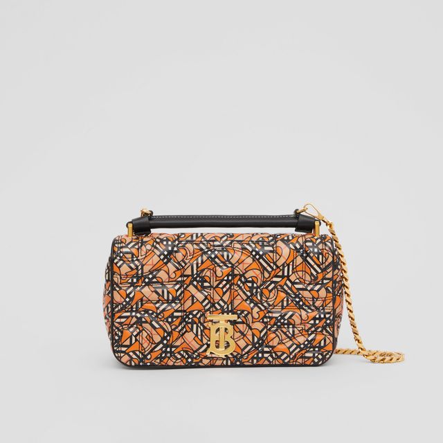 Burberry 8055936 QUILTED MONOGRAM MAP PRINT SMALL LOLA Bag Multicolor