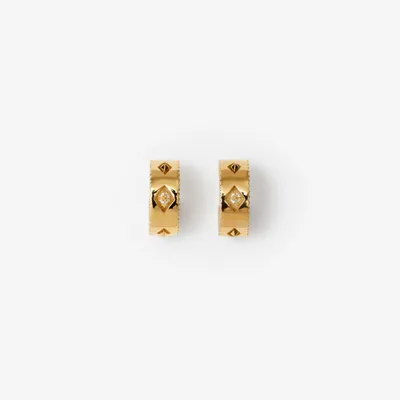 Hollow Layer Earrings in Gold/clear - Women | Burberry® Official