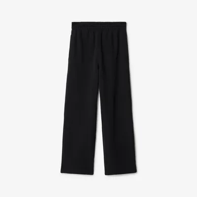 Cotton Track Pants in Black - Men | Burberry® Official