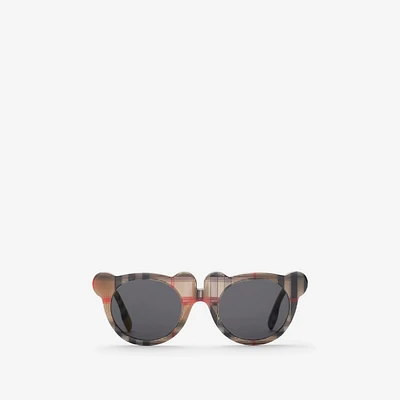 Check Teddy Bear Sunglasses in Antique yellow - Children | Burberry® Official