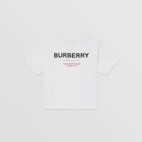 Horseferry Print Cotton T-shirt White - Children | Burberry® Official