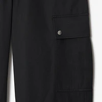 Cotton Blend Cargo Trousers in Black - Men | Burberry® Official