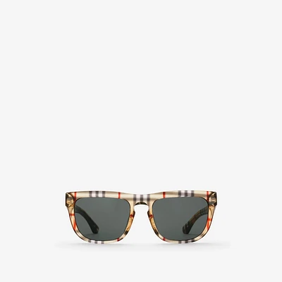 Check Square Sunglasses in Vintage check | Burberry® Official