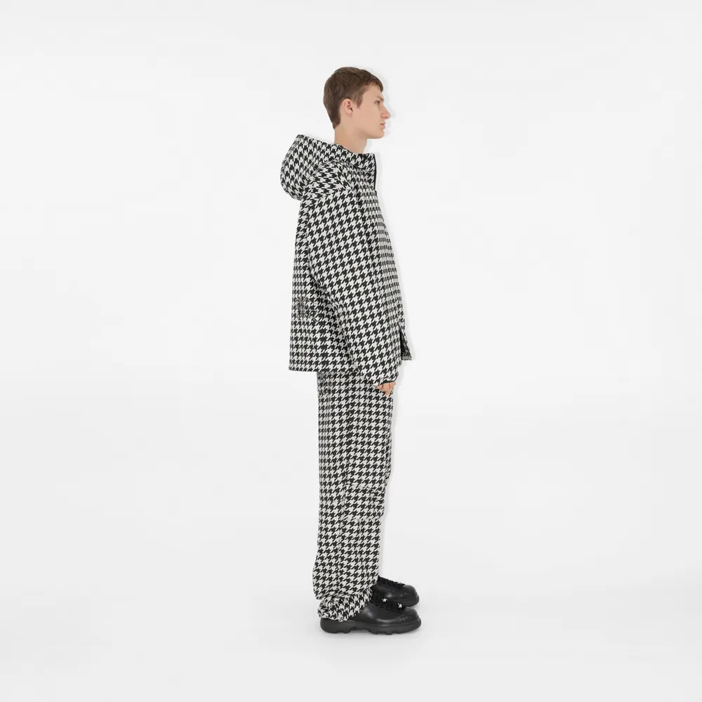 Houndstooth Cargo Trousers in Black - Men | Burberry® Official