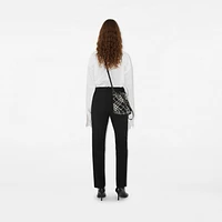 Mini Check Bucket Bag in Black/calico - Women | Burberry® Official