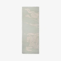 Wide EKD Wool Scarf in Mitten | Burberry® Official