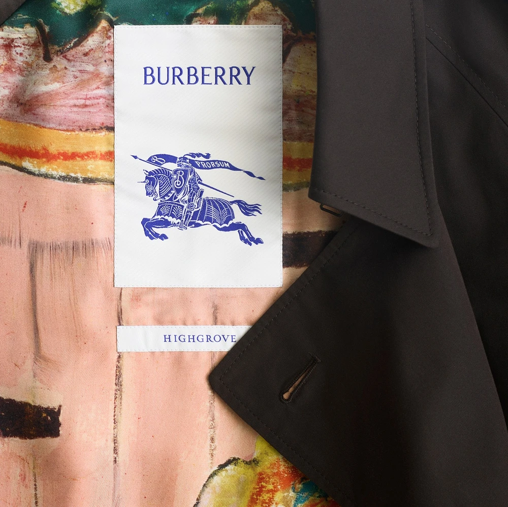 Mid-length Highgrove Gabardine Trench Coat in Cog - Men | Burberry® Official