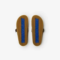 Check Suede Urchin Clogs - Women | Burberry® Official