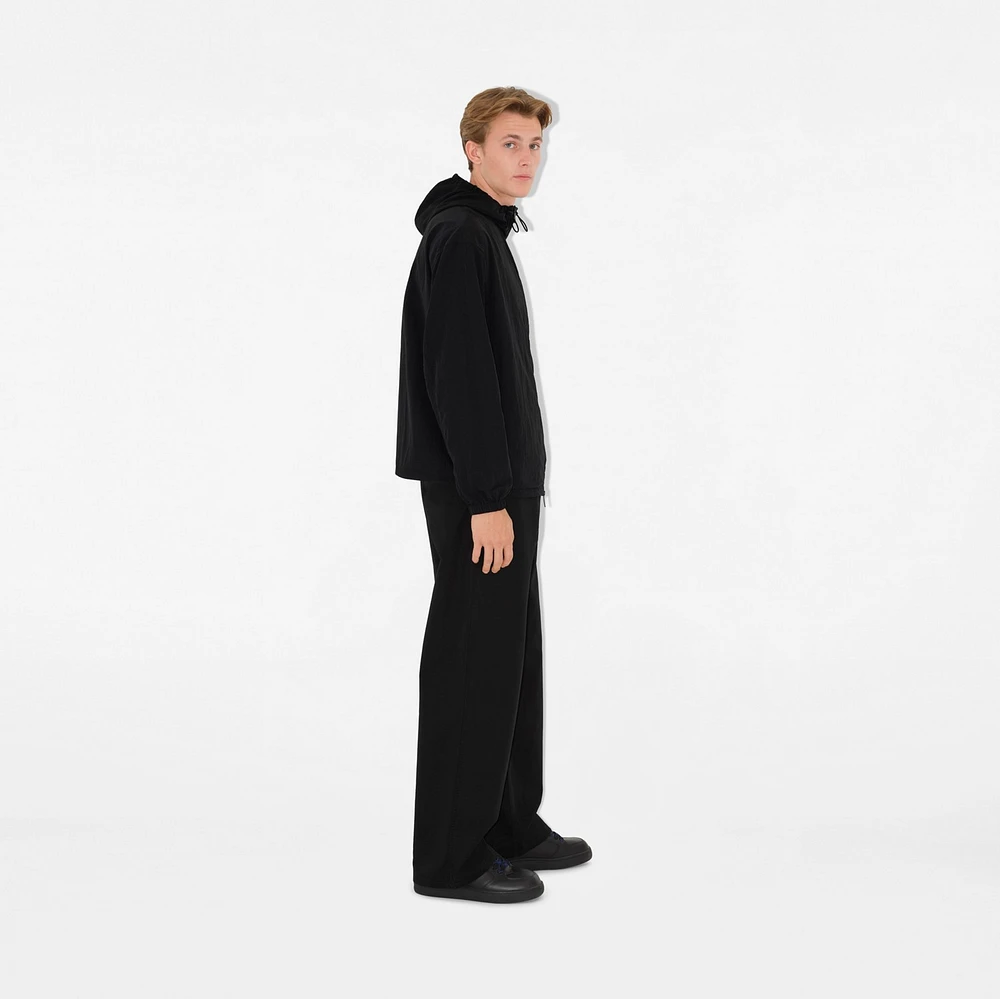 Nylon Hooded Jacket in Black - Men | Burberry® Official