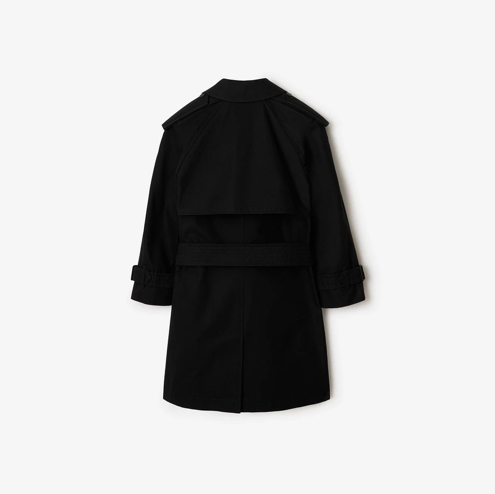 Gabardine Trench Coat in Black | Burberry® Official