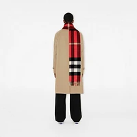 Check Cashmere Scarf in Red | Burberry® Official