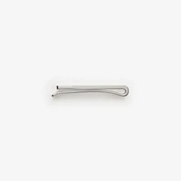 Enamel Check Tie Bar in Silver - Men | Burberry® Official