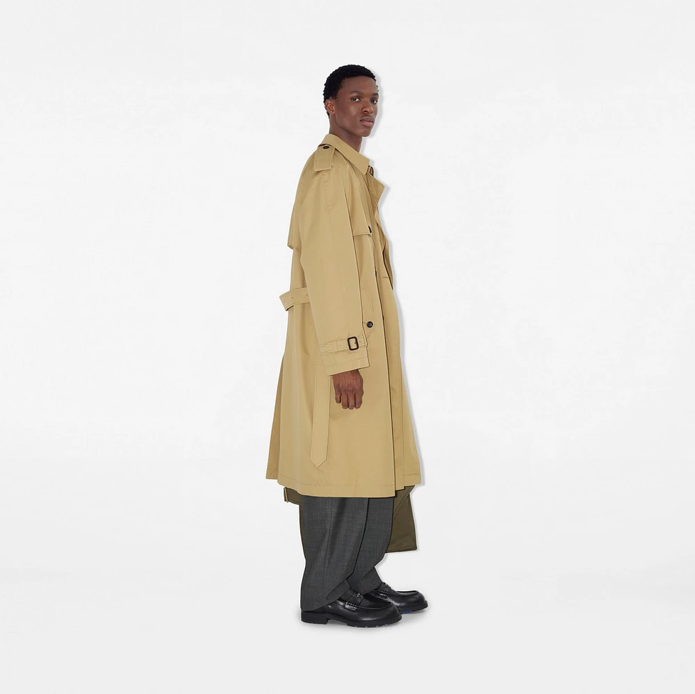 Mid-length Gabardine Trench Coat in Hamper - Men | Burberry® Official