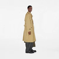 Mid-length Gabardine Trench Coat in Hamper - Men | Burberry® Official