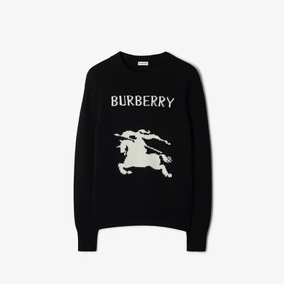 EKD Wool Cashmere Sweater in Black - Men | Burberry® Official