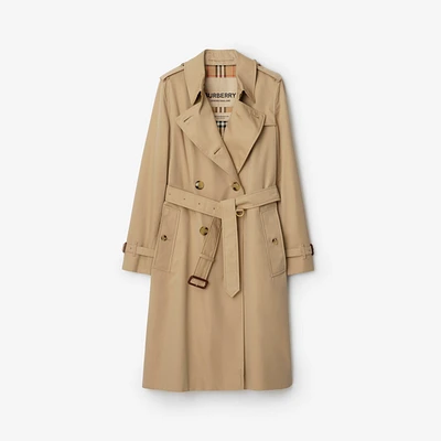 Long Kensington Heritage Trench Coat in Honey - Women | Burberry® Official