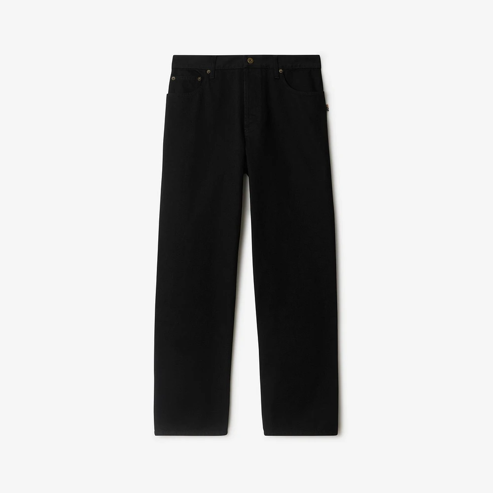 Loose Jeans in Black - Men | Burberry® Official
