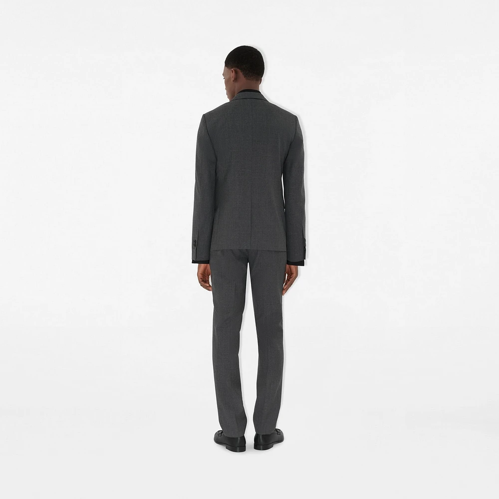 Wool Tailored Jacket in Rock grey - Men | Burberry® Official