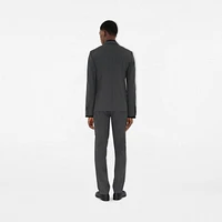 Wool Tailored Jacket in Rock grey - Men | Burberry® Official