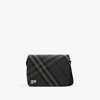 Grid Messenger Bag in Charcoal - Men, Nylon | Burberry® Official