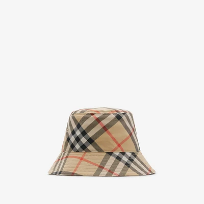 Check Bucket Hat in Sand - Children | Burberry® Official