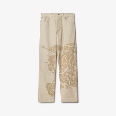 Regular Fit EKD Jeans in Rubble - Women, Cotton | Burberry® Official