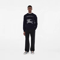 EKD Wool Cashmere Sweater in Navy - Men | Burberry® Official