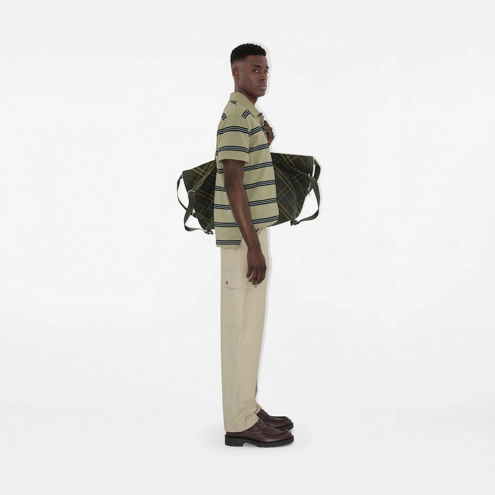 Striped Cotton Polo Shirt in Shire - Men | Burberry® Official