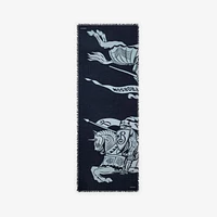 Wide EKD Wool Scarf in Bank | Burberry® Official