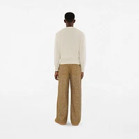 Studded Cotton Trousers in Timber - Men | Burberry® Official