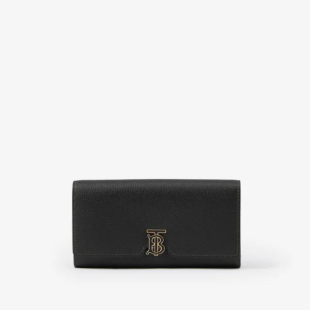 Grainy Leather TB Card Case in Oat Beige - Women | Burberry® Official