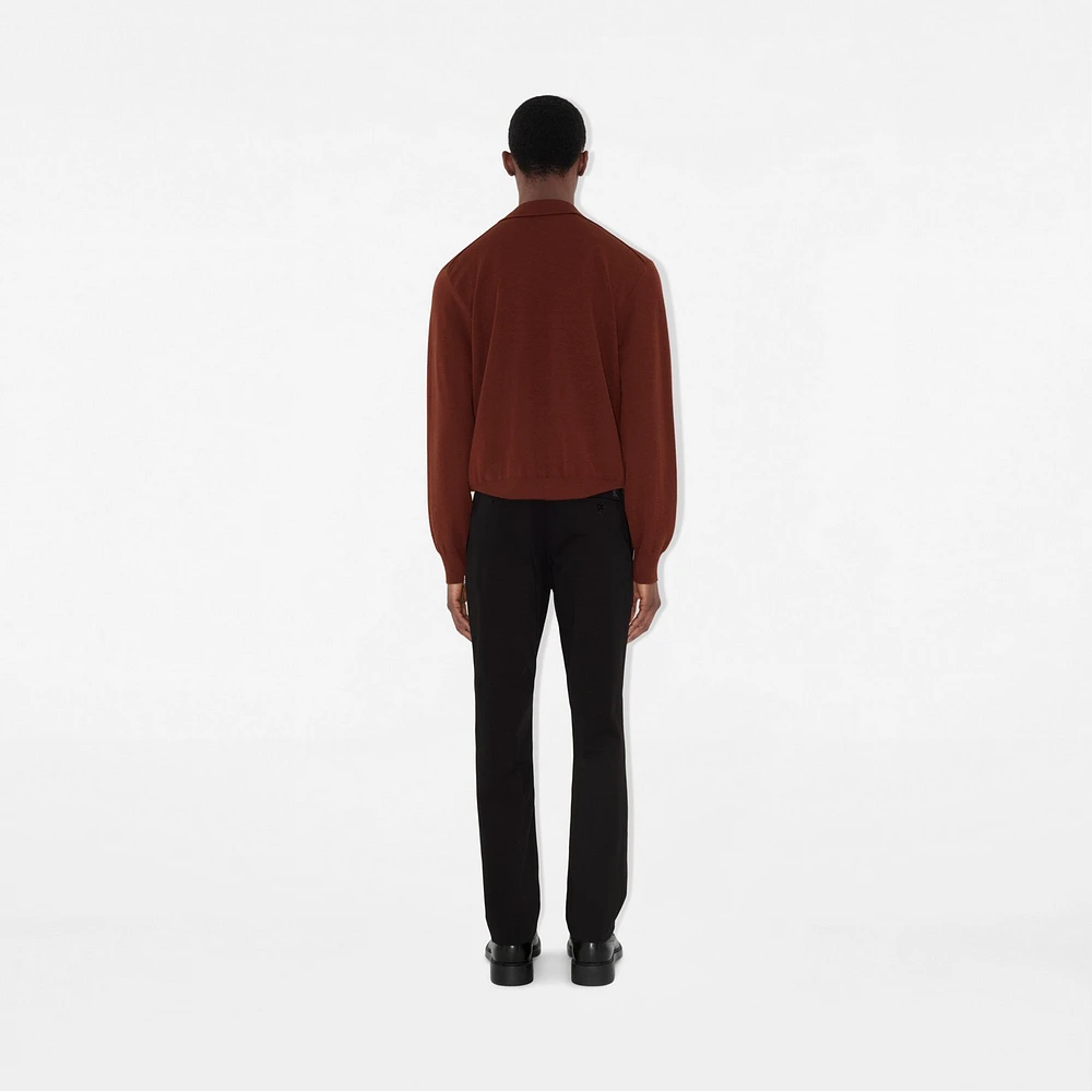 Cotton Chinos in Black - Men | Burberry® Official