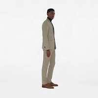 Wool Tailored Jacket in Olive drab green - Men | Burberry® Official