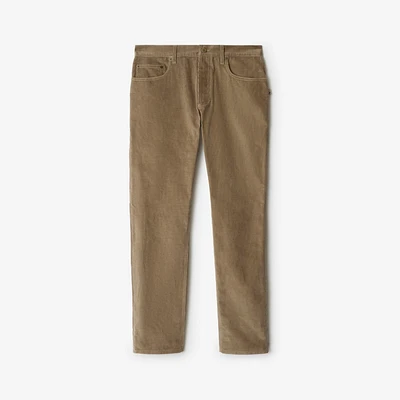 Corduroy Trousers in Puddle beige - Men | Burberry® Official