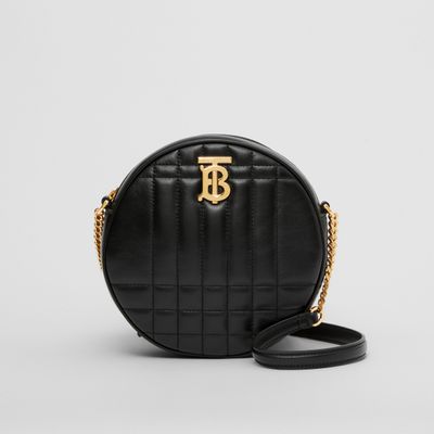 Quilted Leather Louise Bag in Black/light Gold - Women | Burberry® Official