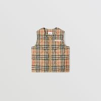 Logo Appliqué Exaggerated Check Diamond Quilted Gilet Archive Beige | Burberry® Official