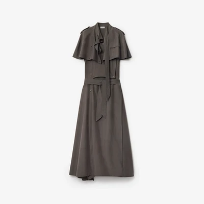Silk Trench Dress in Cellar - Women | Burberry® Official