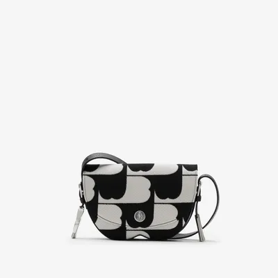 Chess Satchel in Black/white - Women | Burberry® Official