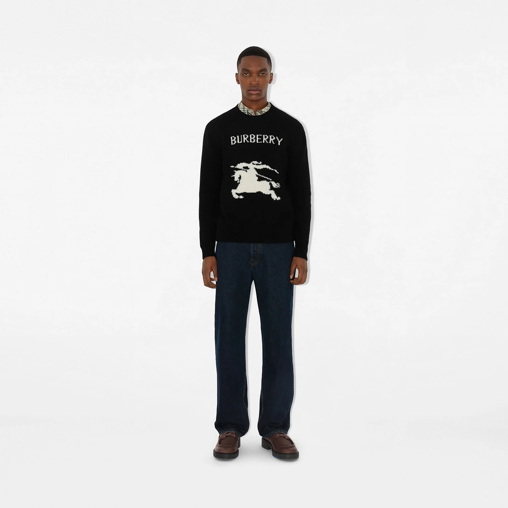 EKD Wool Cashmere Sweater in Black - Men | Burberry® Official