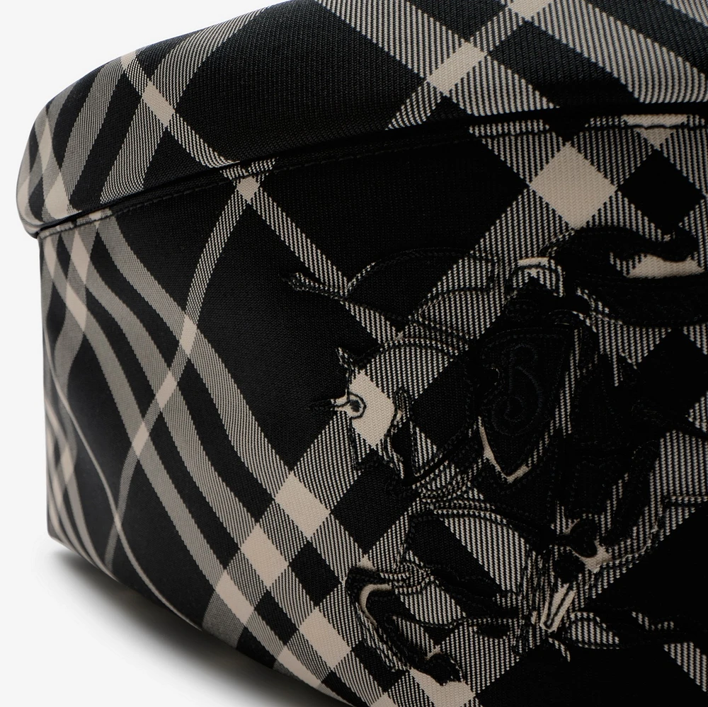 Check Belt Bag in Black/calico - Men, Nylon | Burberry® Official
