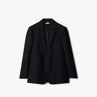 Wool Tailored Jacket in Black - Men | Burberry® Official