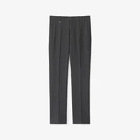 Wool Tailored Trousers in Rock grey - Men | Burberry® Official