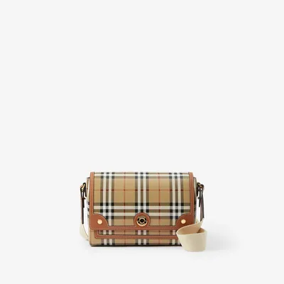 Note Bag in Briar brown - Women, Vintage Check | Burberry® Official