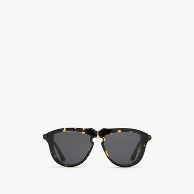 Tubular Sunglasses in Tortoiseshell | Burberry® Official