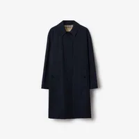 Mid-length Camden Heritage Car Coat in Coal blue - Women, Cotton Gabardine | Burberry® Official